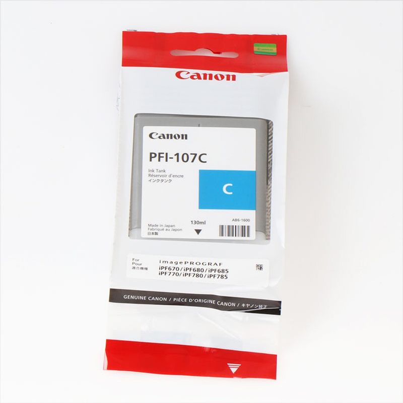 CANON - Cartucho de tinta Canon PFI-107C - Cian 130ml - Azul