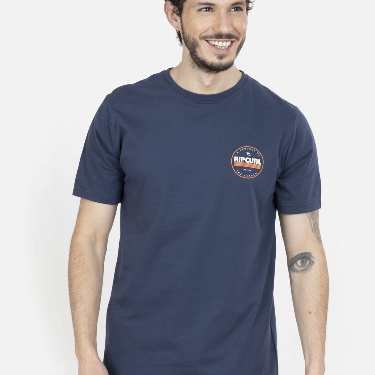 RIP CURL - Polera WAVE SS TEE Hombre Azul Rip Curl RIP CURL