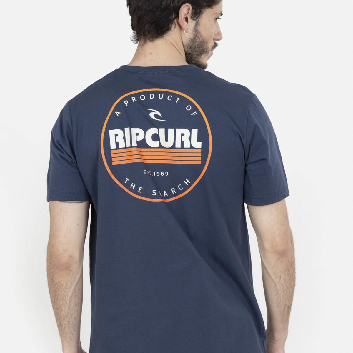 RIP CURL - Polera WAVE SS TEE Hombre Azul Rip Curl RIP CURL