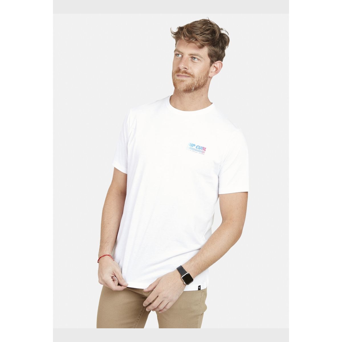 RIP CURL - Polera SURF REVIVAL SS TEE Hombre Blanco Rip Curl RIP CURL