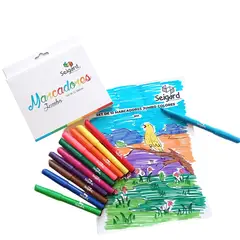 SEIGARD - 12 Marcadores Jumbo 855 Multicolor