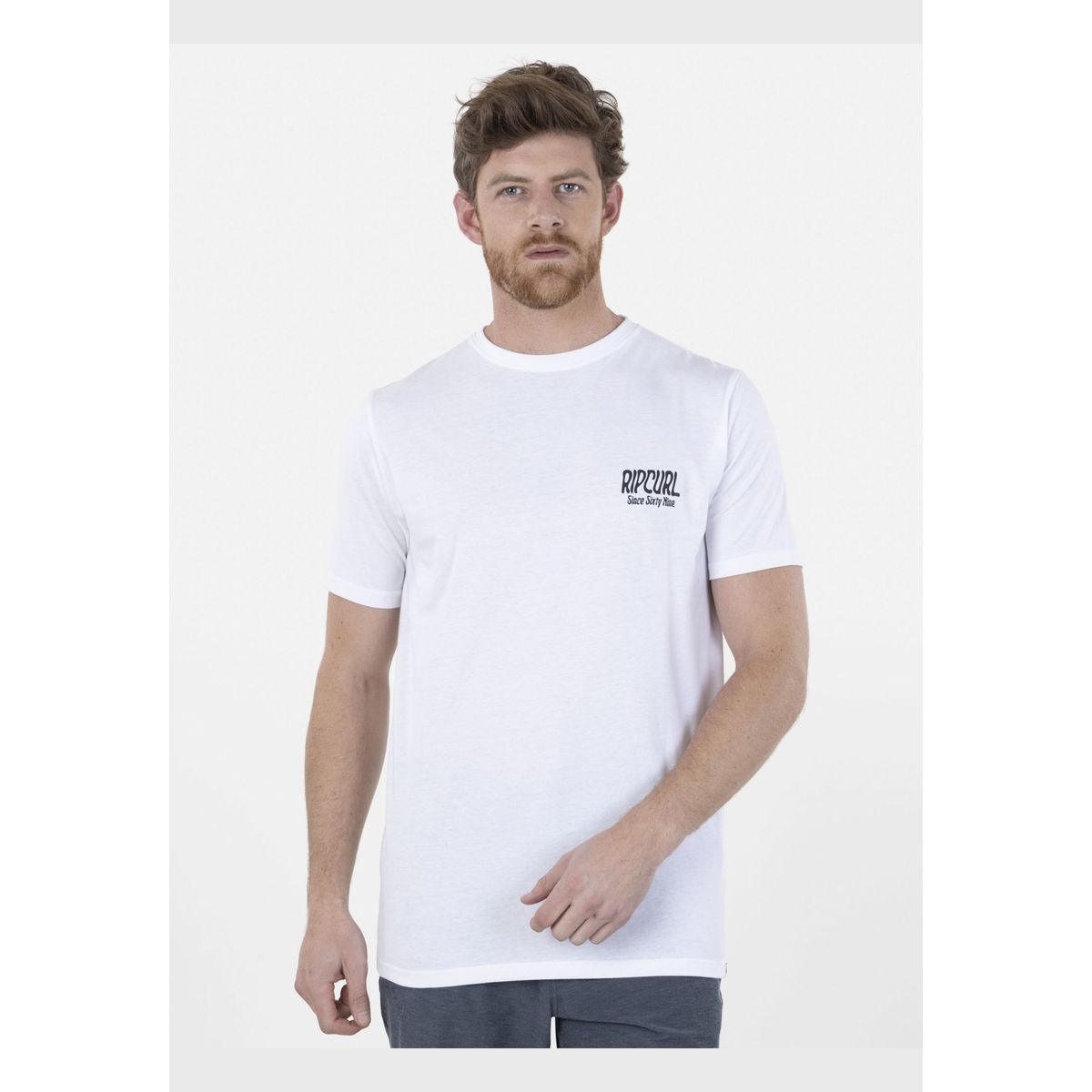 RIP CURL - Polera say hello SS TEE Hombre Blanco Rip Curl RIP CURL