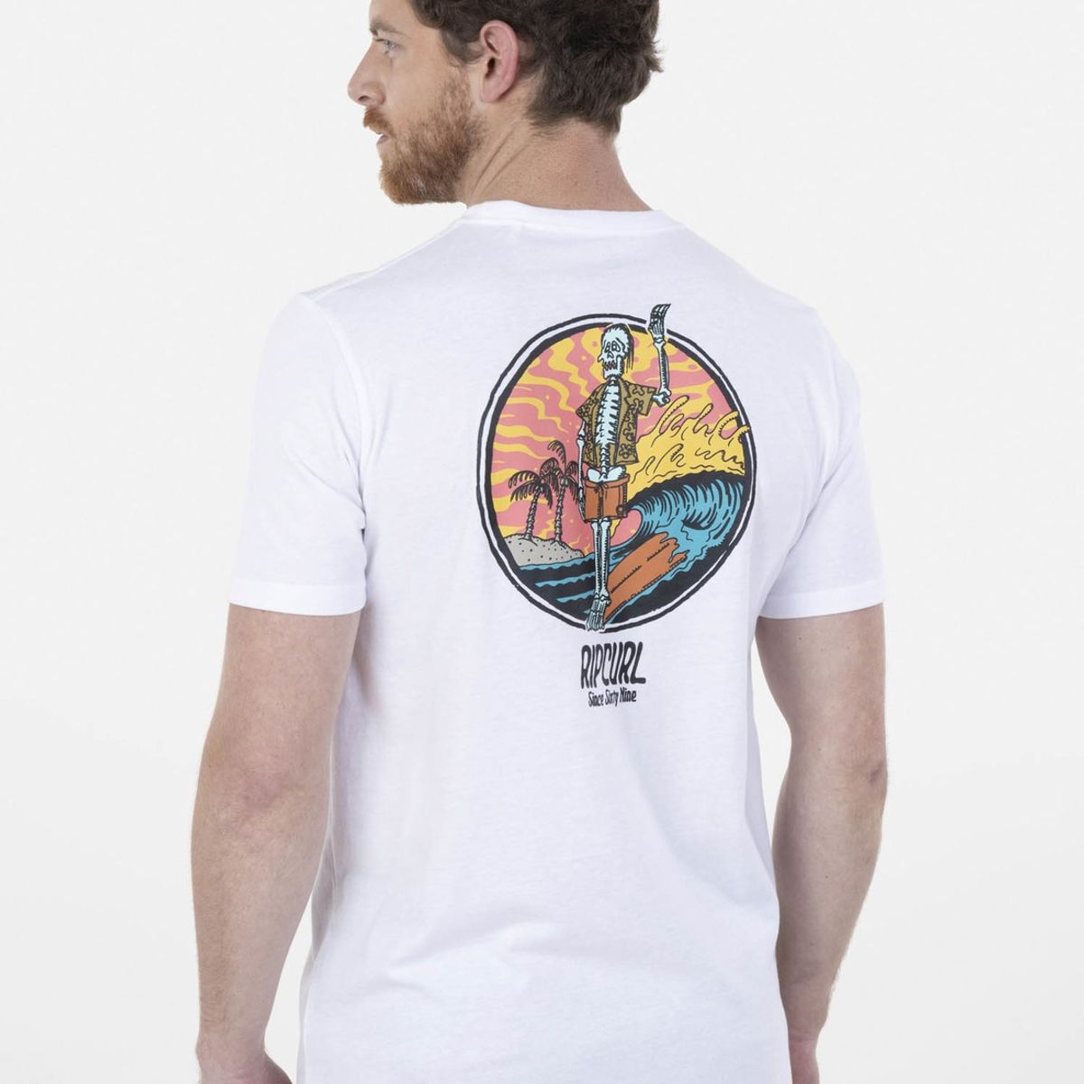 RIP CURL - Polera say hello SS TEE Hombre Blanco Rip Curl RIP CURL