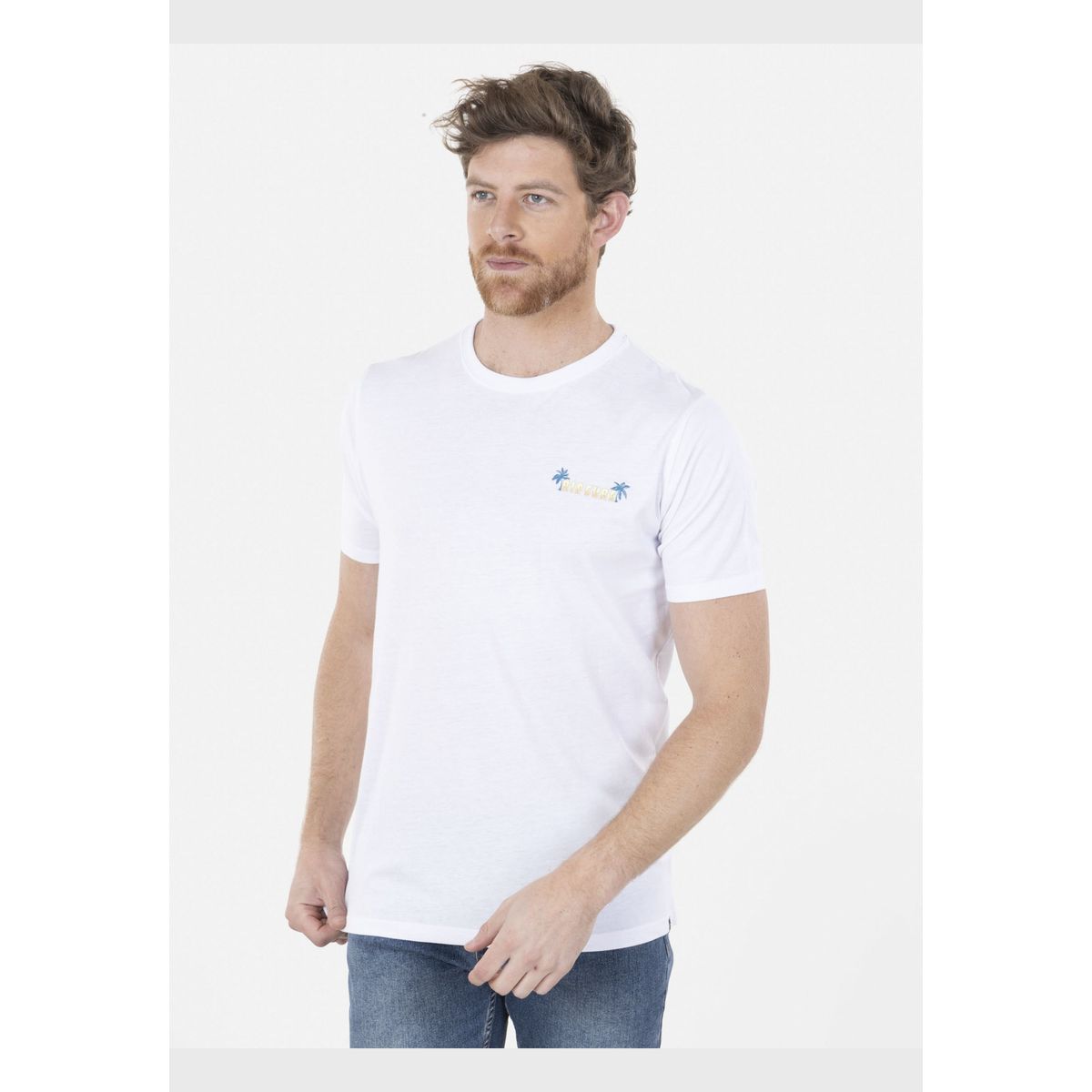 RIP CURL - Polera 6P291 Hombre Blanco Rip Curl