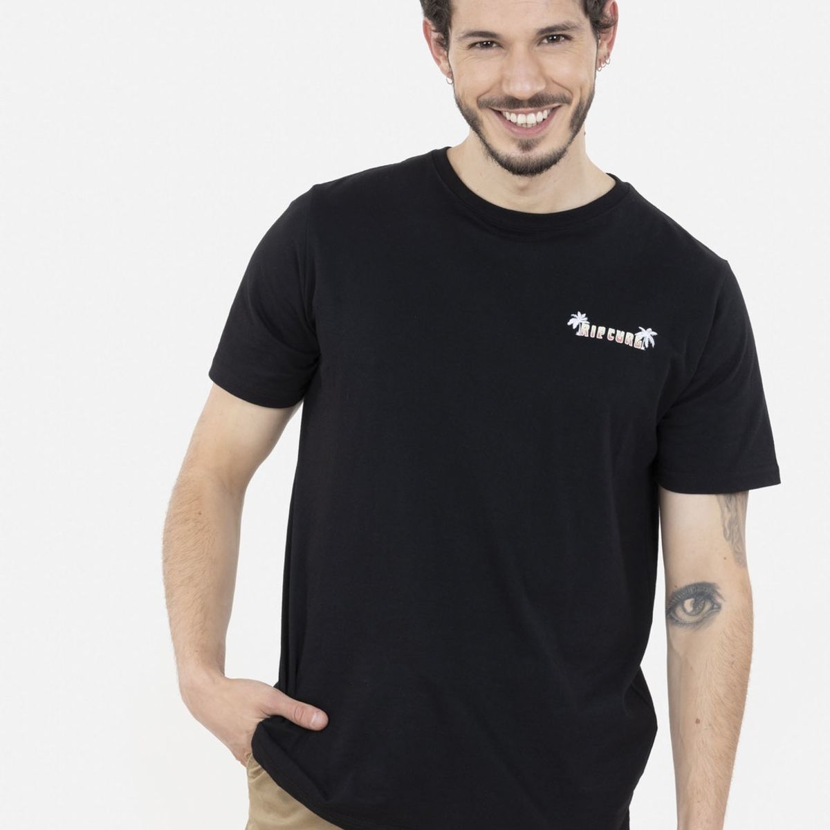 RIP CURL - Polera 6P291 Hombre Negro Rip Curl