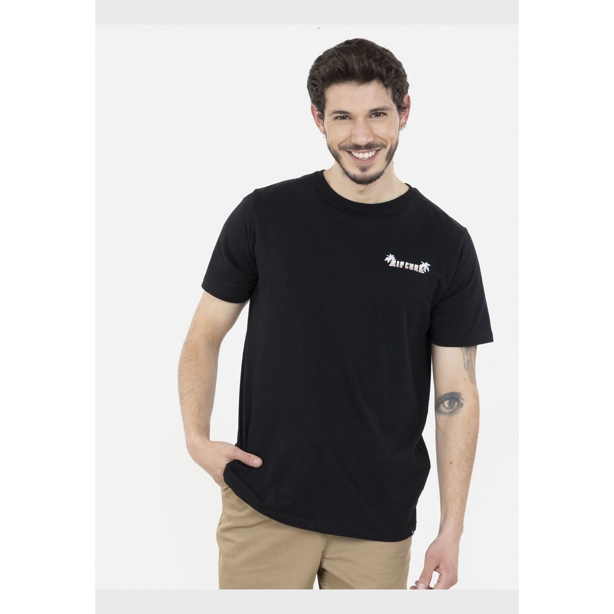 RIP CURL - Polera 6P291 Hombre Negro Rip Curl