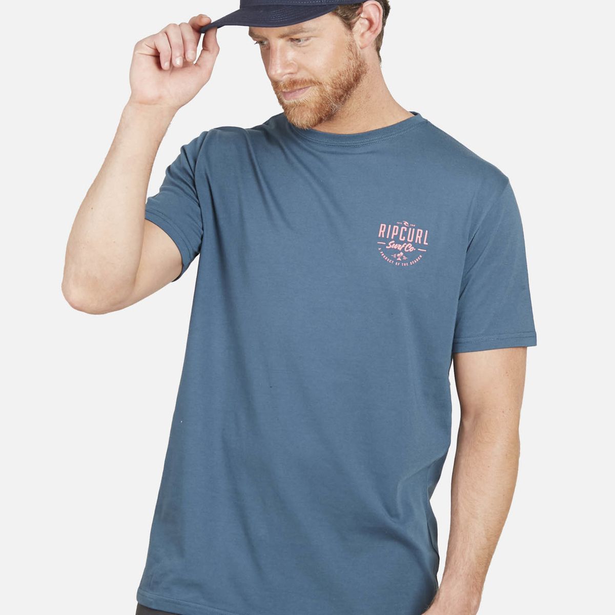 RIP CURL - Polera SURF CO SS TEE Hombre Azul Rip Curl