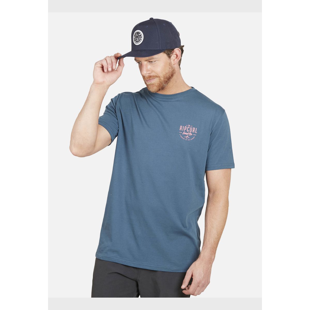 RIP CURL - Polera SURF CO SS TEE Hombre Azul Rip Curl