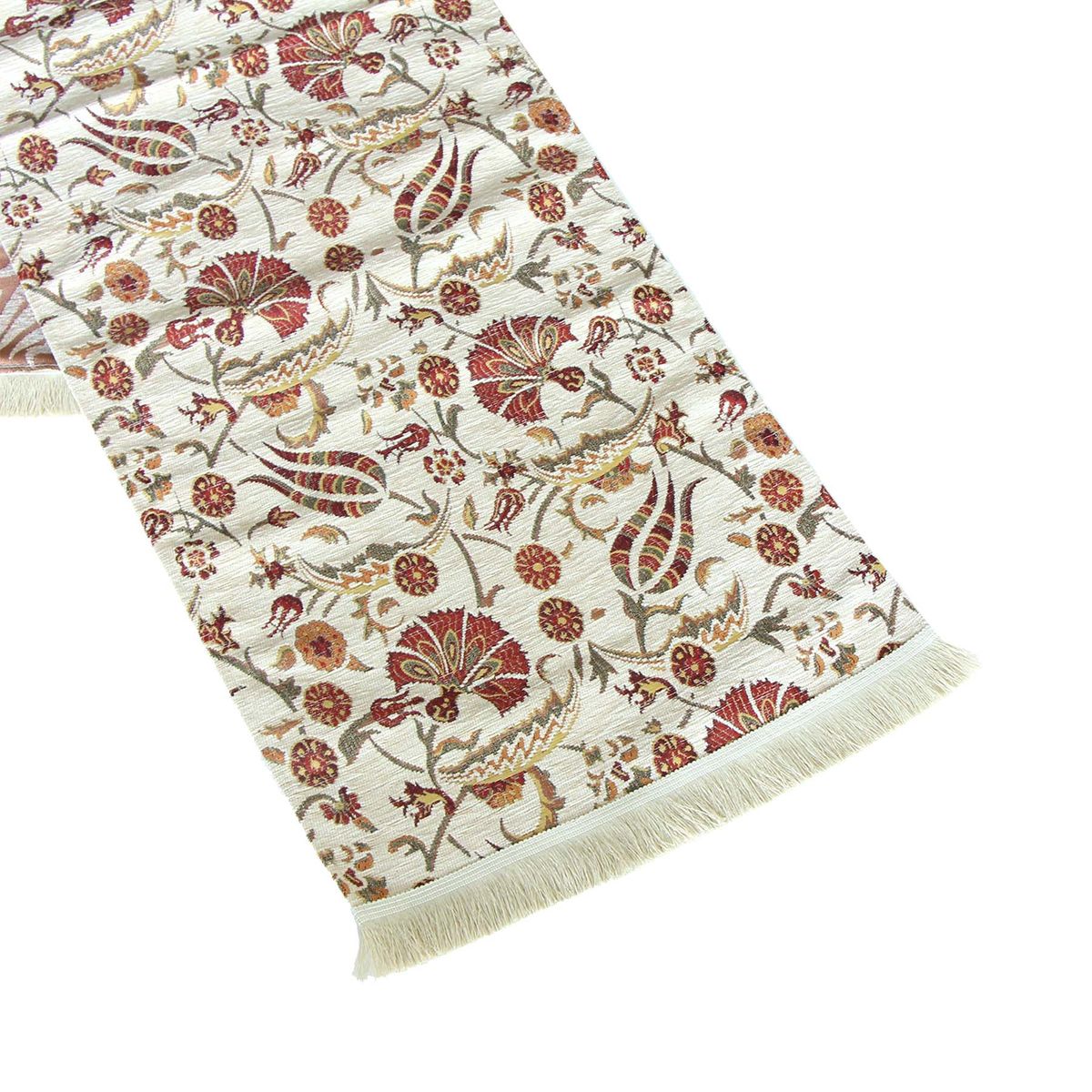 TURKUAZ - Camino de mesa 2 m Sofya beige - Mantel turquía - Boho