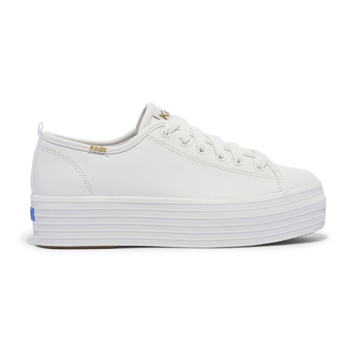 KEDS - Zapatilla Cuero Blanca Mujer Triple Up KEDS