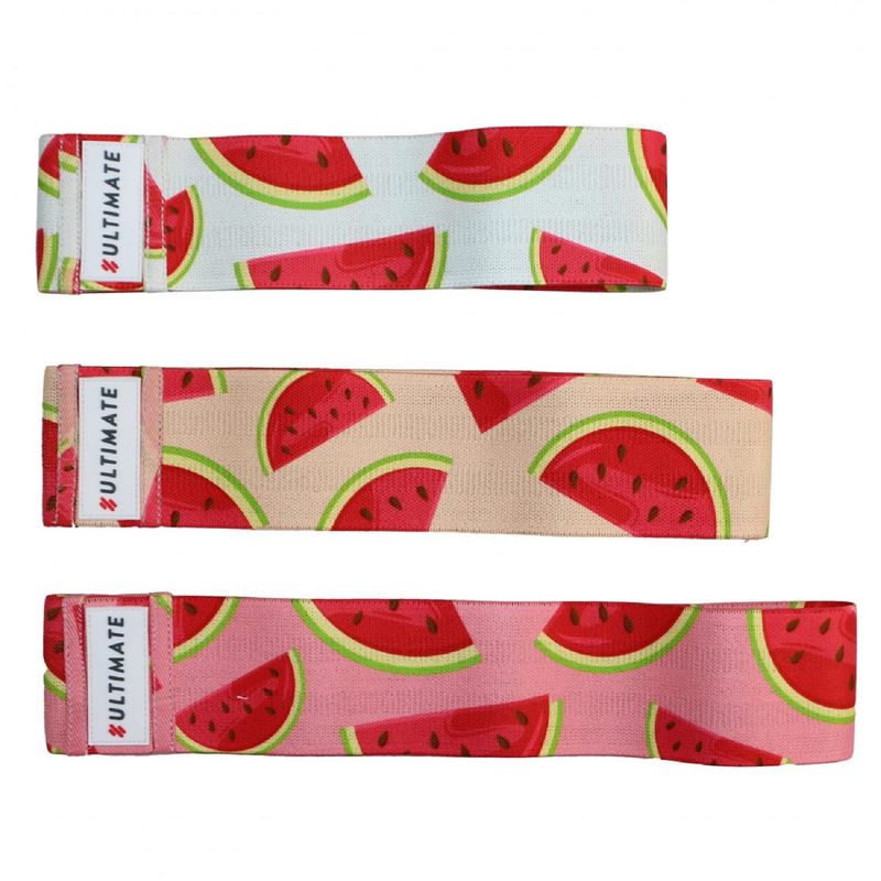 ULTIMATE FITNESS - PACK 3 HIP LOOP WATERMELON – BANDA ELÁSTICA GLUTE LIMITED ED