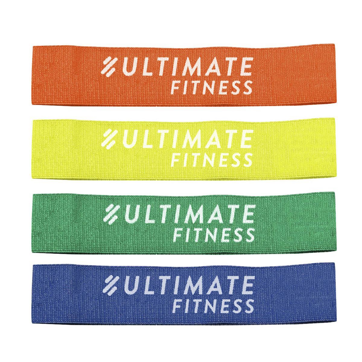 ULTIMATE FITNESS - PACK 4 BANDAS ELÁSTICAS DE RESISTENCIA LOOP CIRCULARES PRO – HIP LOOP GLUTE