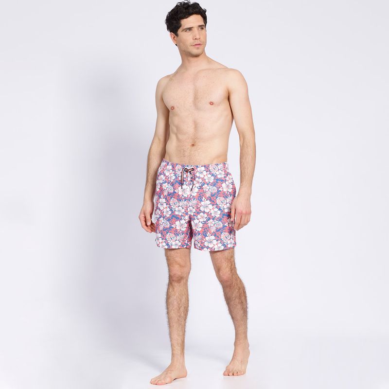 TRUVAL - Traje de Baño Estampado Rosado TRUVAL