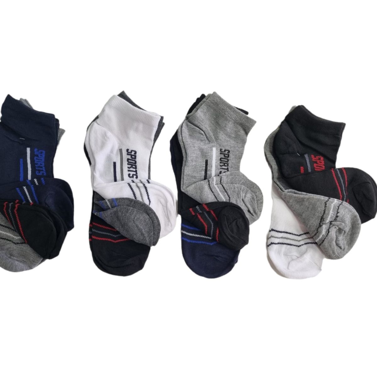 AGW - Calcetines Socks Algodón Bambú 12 Pares Hombre.