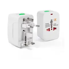 BOCCINI - Adaptador enchufe universal viajero blanco