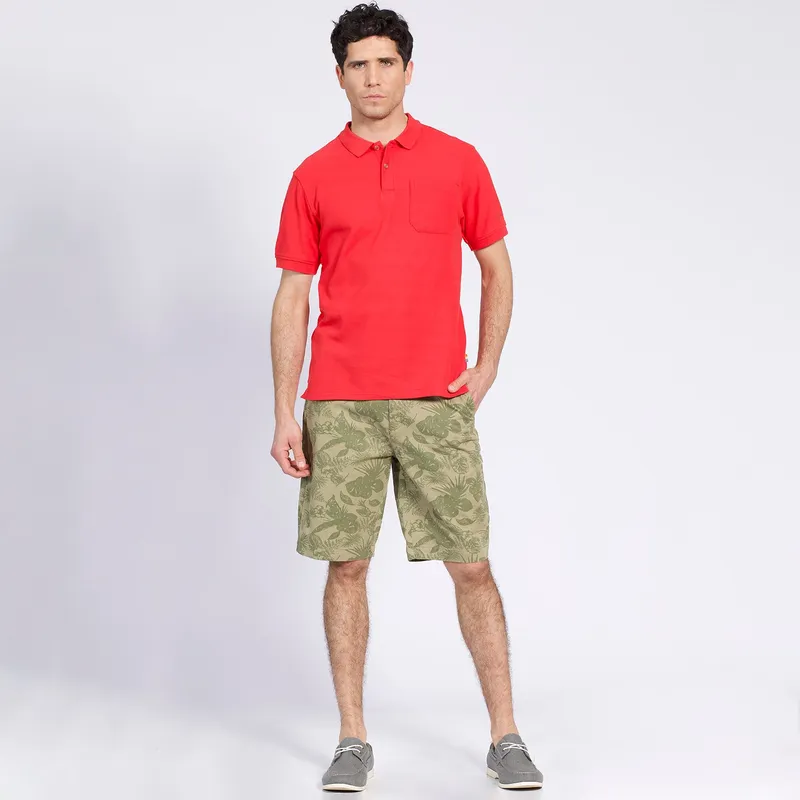 TRUVAL - Bermuda Estampada Verde musgo TRUVAL