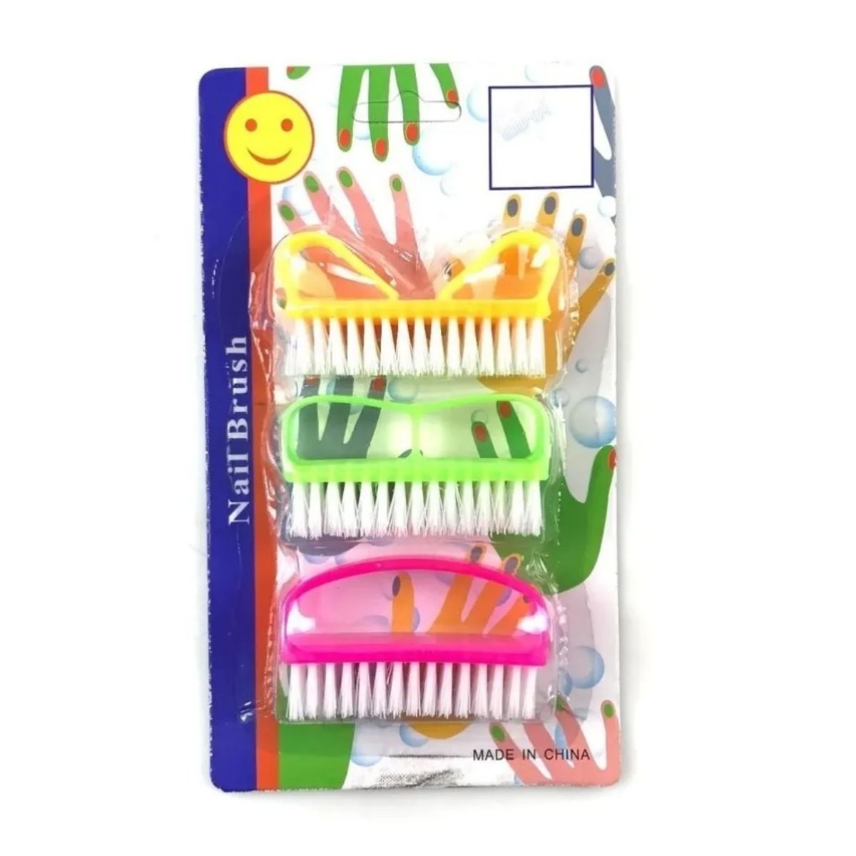 GENERICO - Escobilla Para Uñas Manicure Cepillo Limpieza 3 Unidades