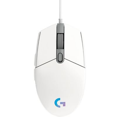 Imagen 2 del producto Mouse Gamer G203 RGB LIGHTSYNC, 6 botones, 80 DPI, White
