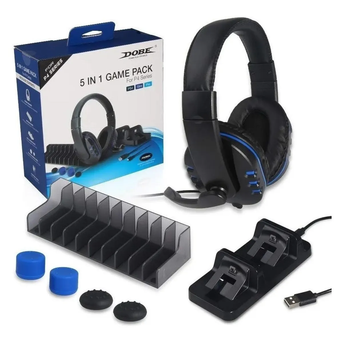 DOBE - PACK GAMER 5 EN 1 DOBE PS4 SERIES