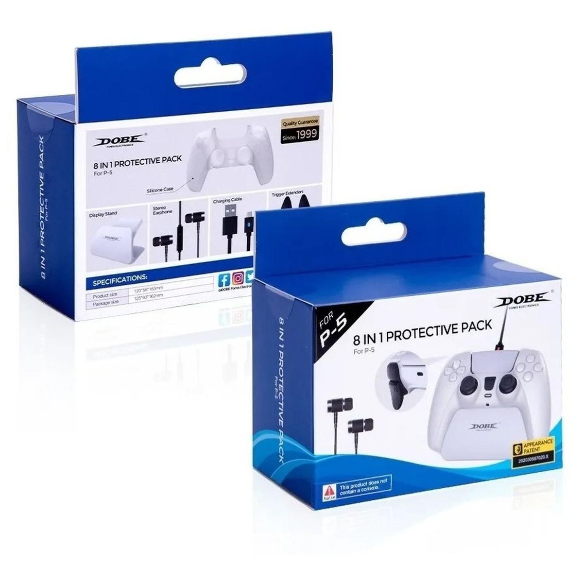 DOBE - PACK 8 EN 1 PROTECTOR PS5 DOBE