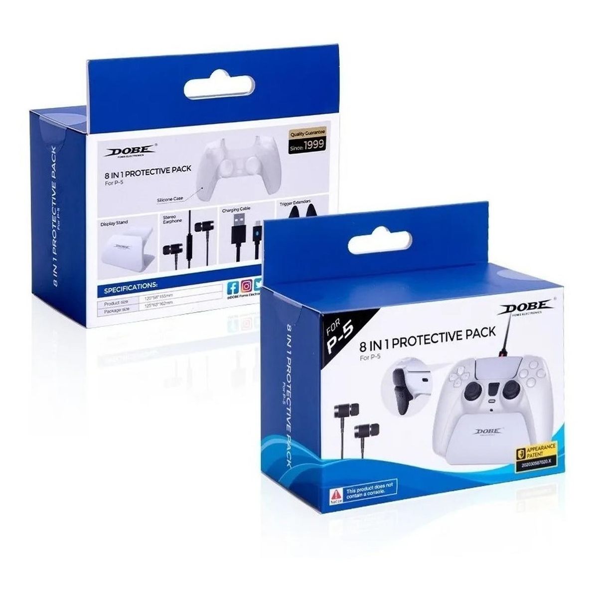 DOBE - PACK 8 EN 1 PROTECTOR PS5 DOBE