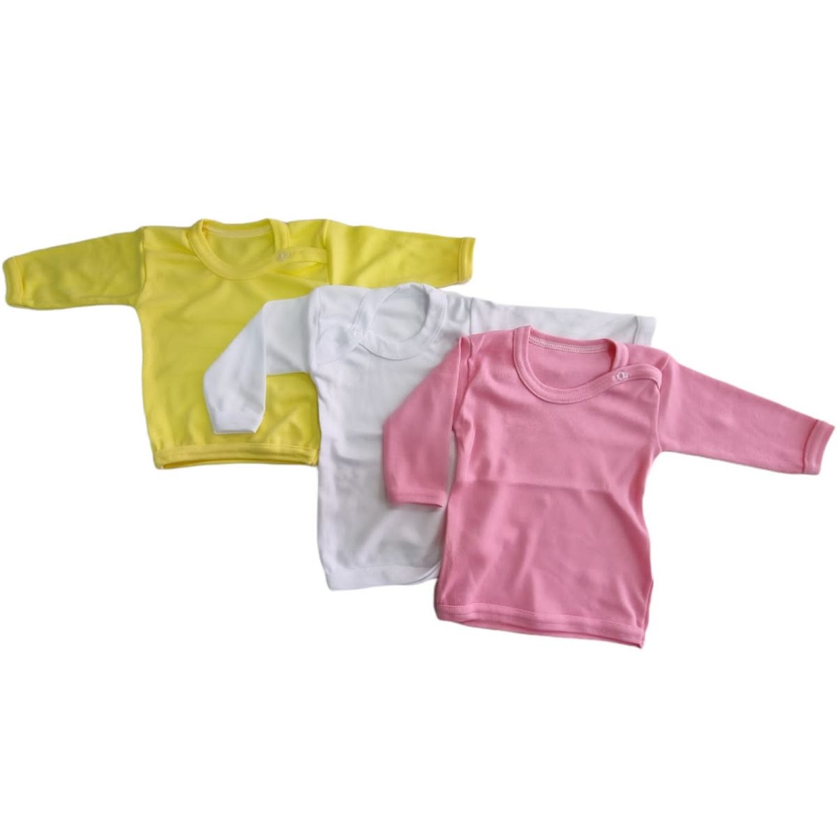 AGW - Pack 3 Camisetas Bebe Niña 100% Algodón.