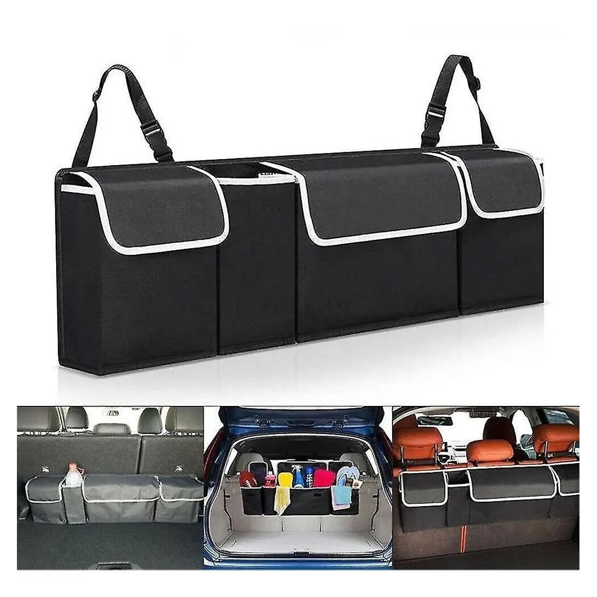 GENERICO - Organizador Respaldo Asiento Maletero Auto Suv Camioneta