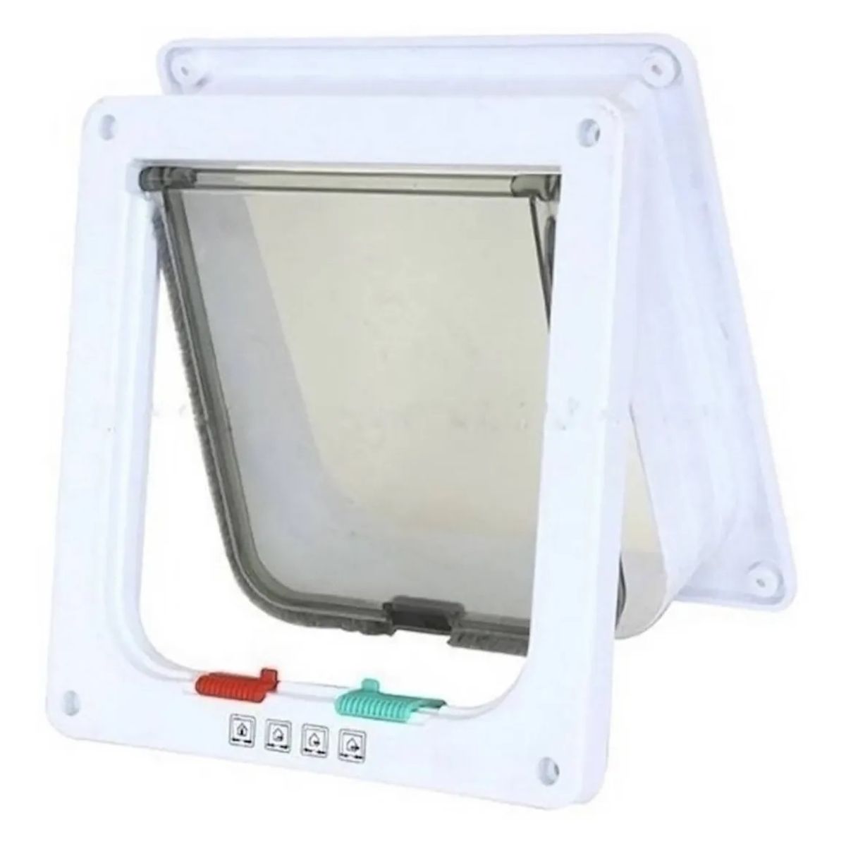 GENERICO - Puerta Exterior Grande L Para Perro Gato Mascota