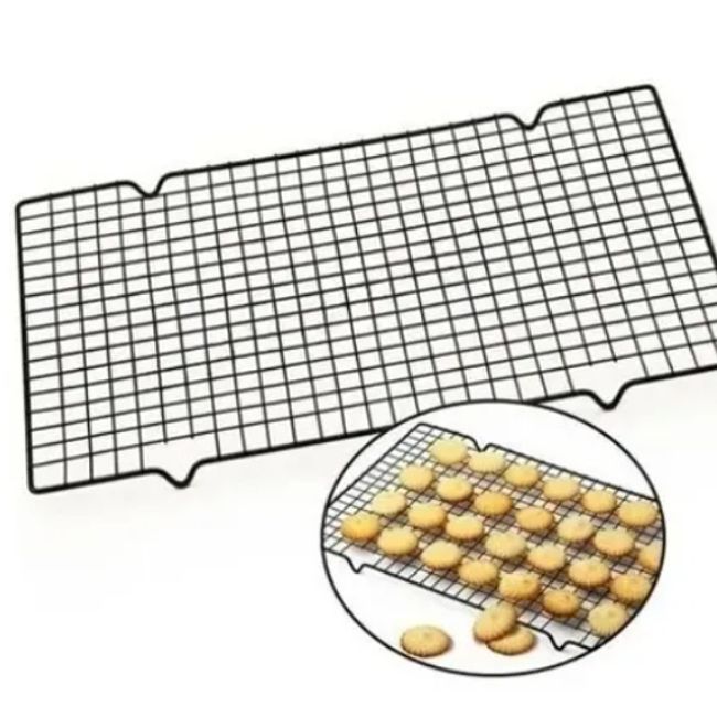 GENERICO - Rejilla Para Galletas Pizza Pan Hornear Freír Anti Adherente