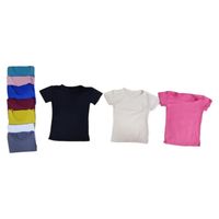 Pack 3 Poleras Manga Corta Bambú Mujer Colores Surtidos.
