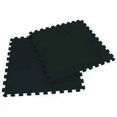 ULTIMATE FITNESS - PACK 4 TATAMI 62X62X1.2 CM – PISO GIMNASIO – MÁQUINAS – NEGRO