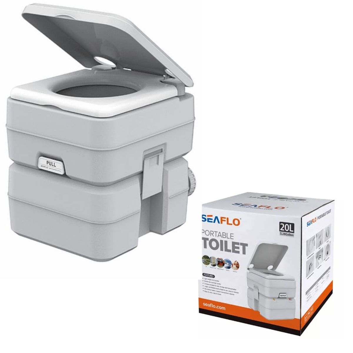 SEAFLO - baño camper camping portable 20 litros marca seaflo