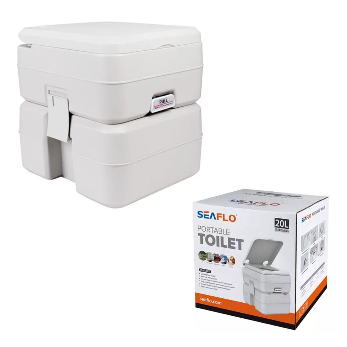SEAFLO - baño camper camping portable 20 litros marca seaflo