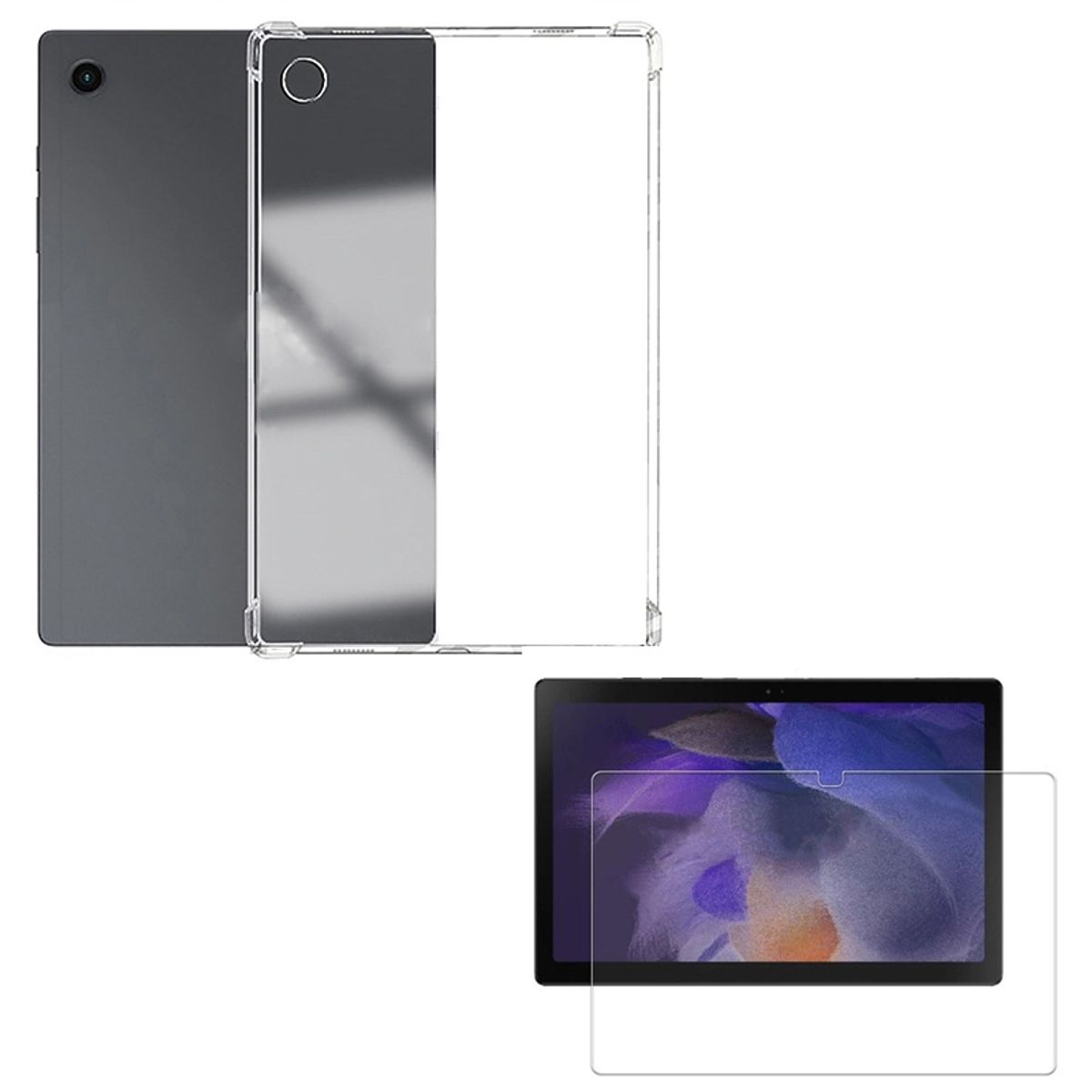 GENERICO - Carcasa Samsung Tablet  Tab A8 y Vidrio templado