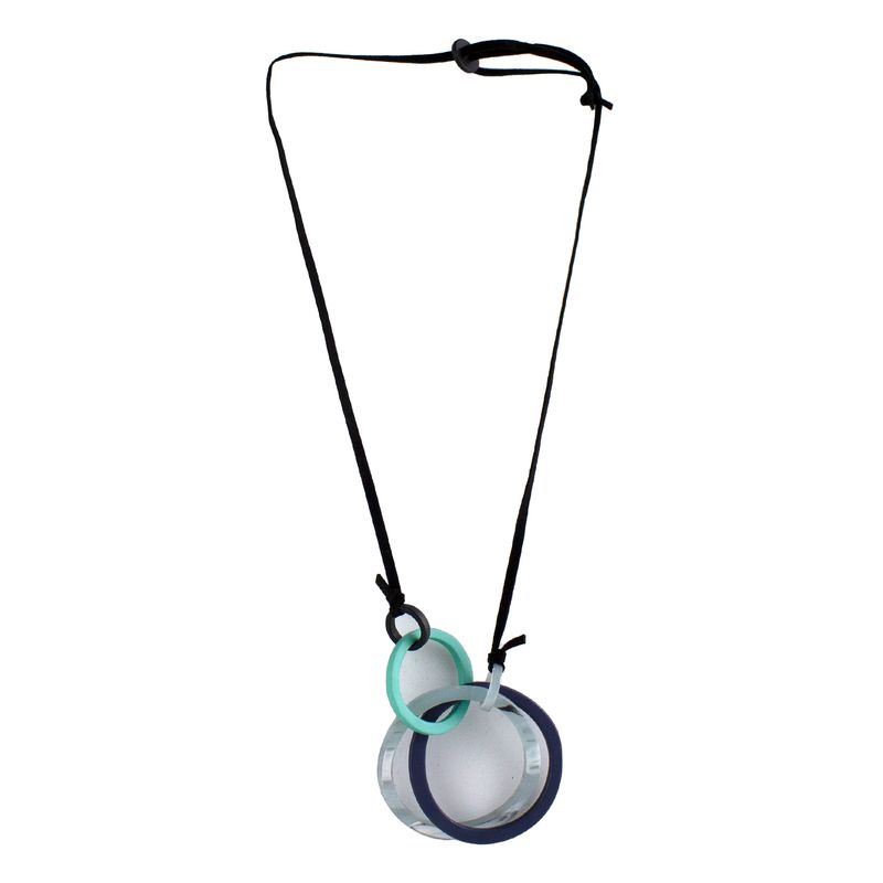 MAILEA - Collar 3 argollas mujer reno