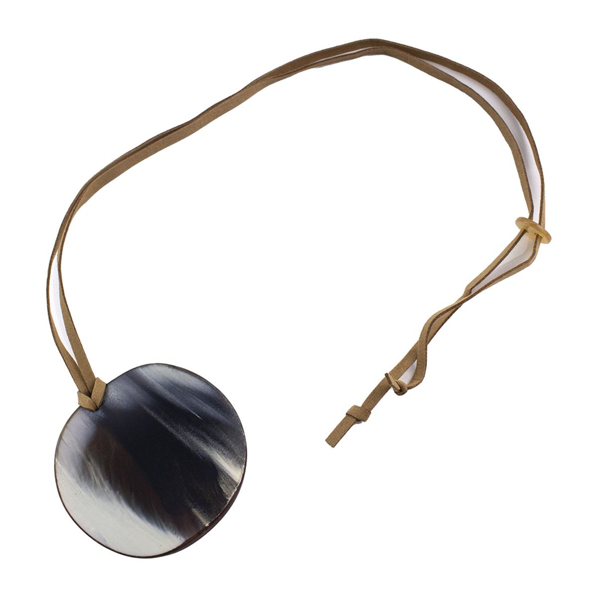 MAILEA - Collar placa boton mujer acrílico