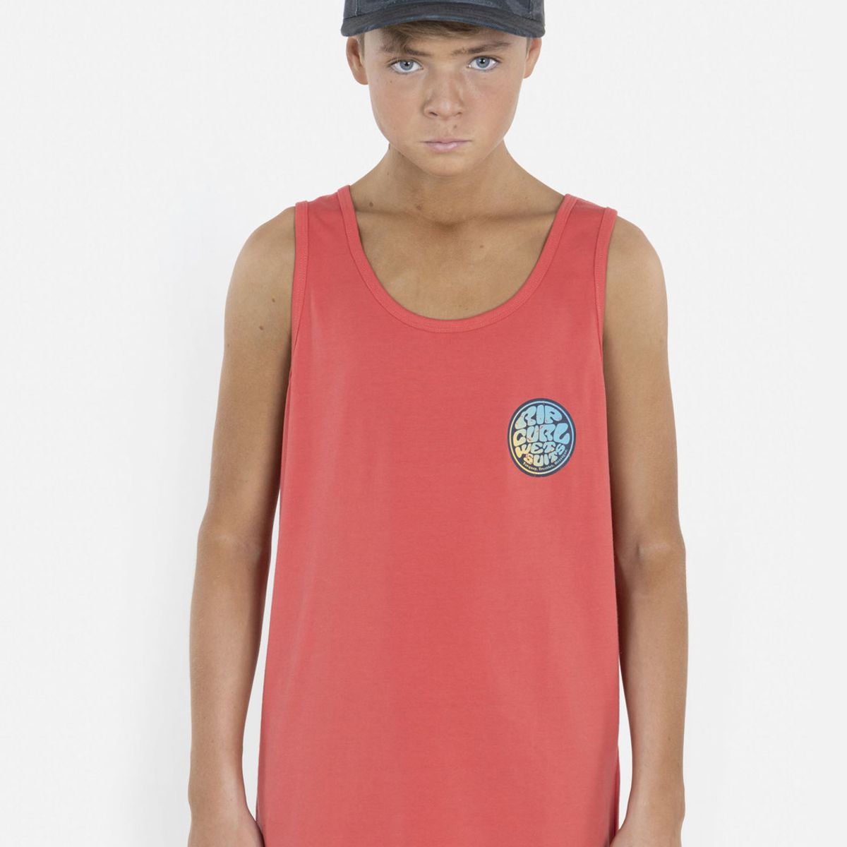 RIP CURL - Polera WETSUIT GRADIENT TANK Juvenil Rojo Rip Curl RIP CURL