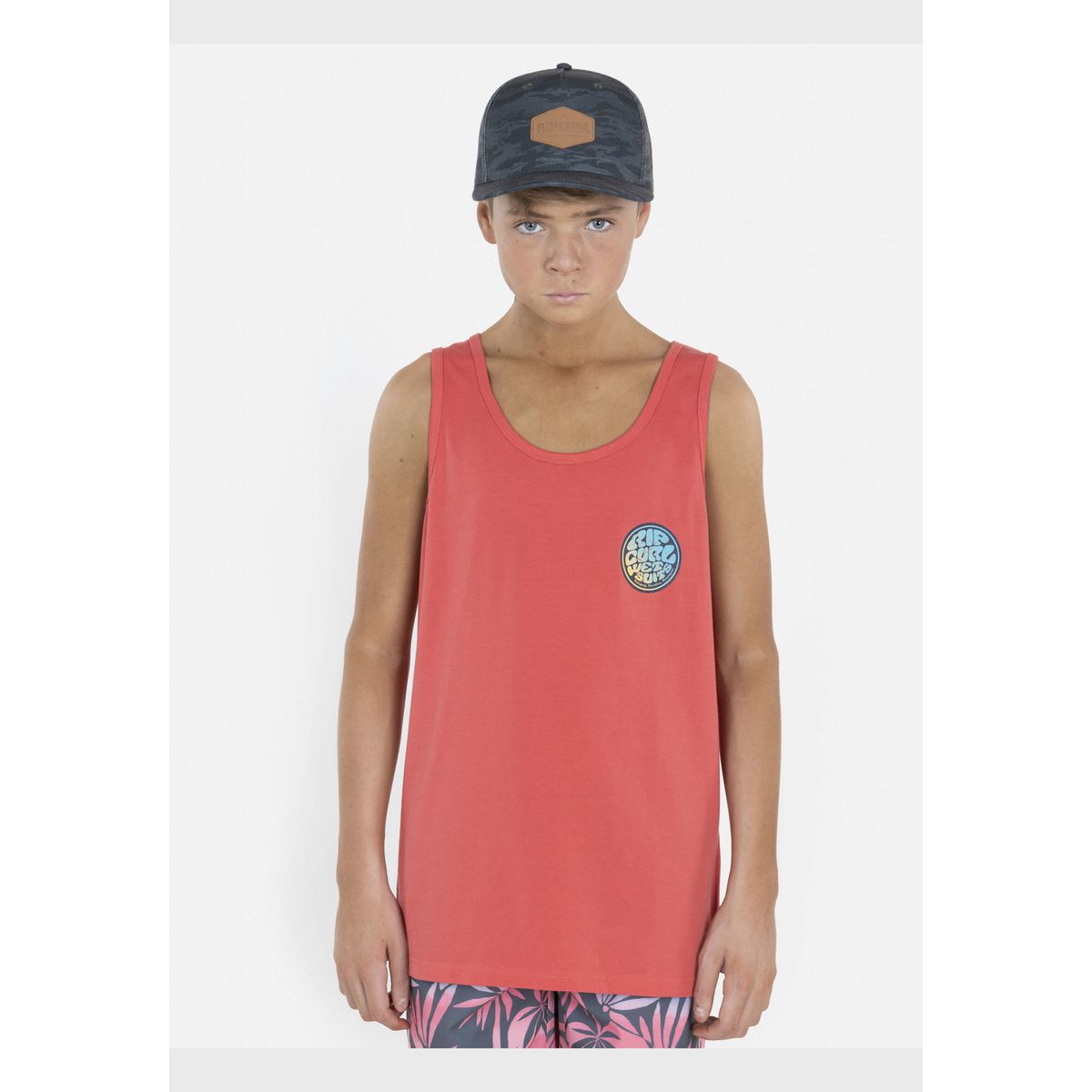 RIP CURL - Polera WETSUIT GRADIENT TANK Juvenil Rojo Rip Curl RIP CURL