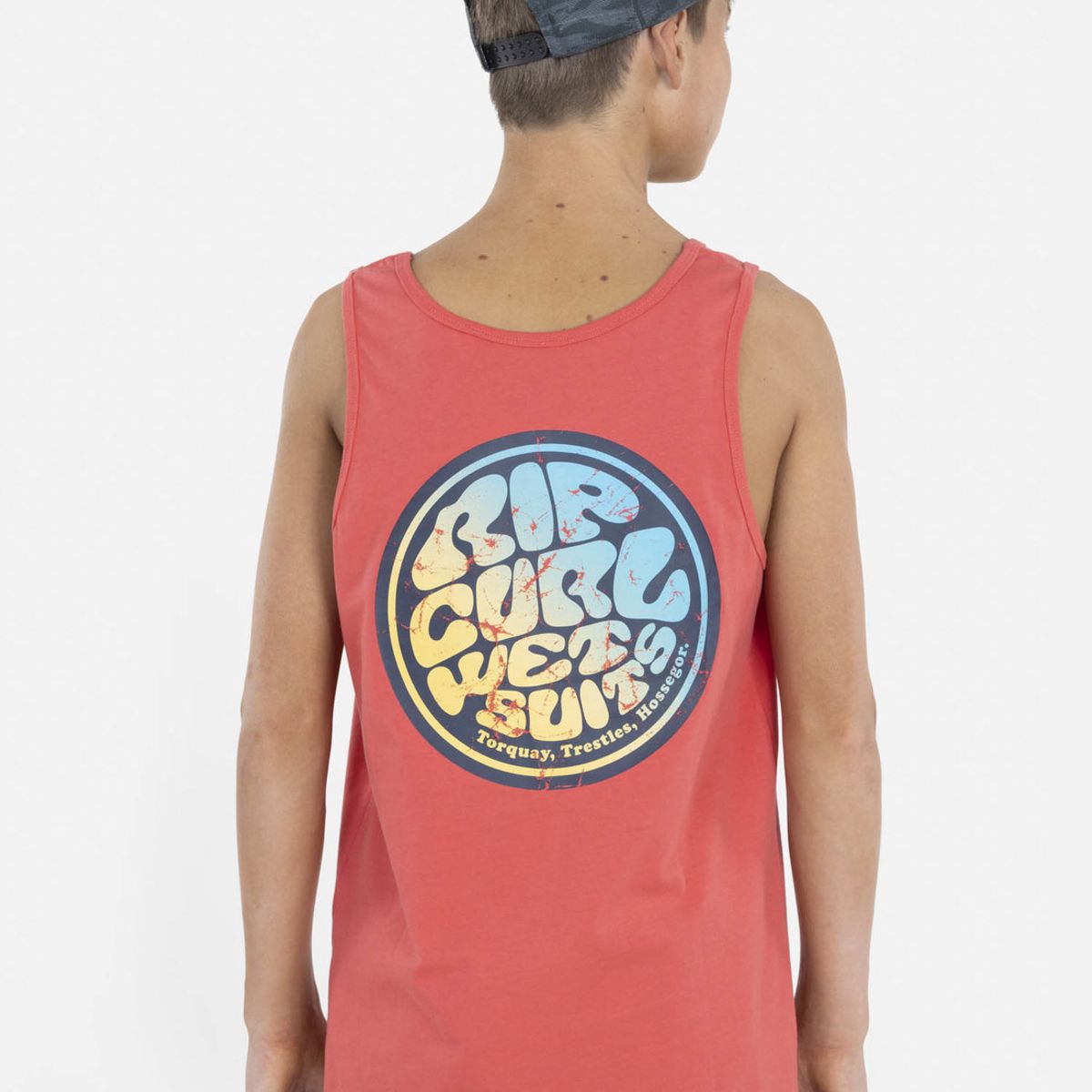 RIP CURL - Polera WETSUIT GRADIENT TANK Juvenil Rojo Rip Curl RIP CURL