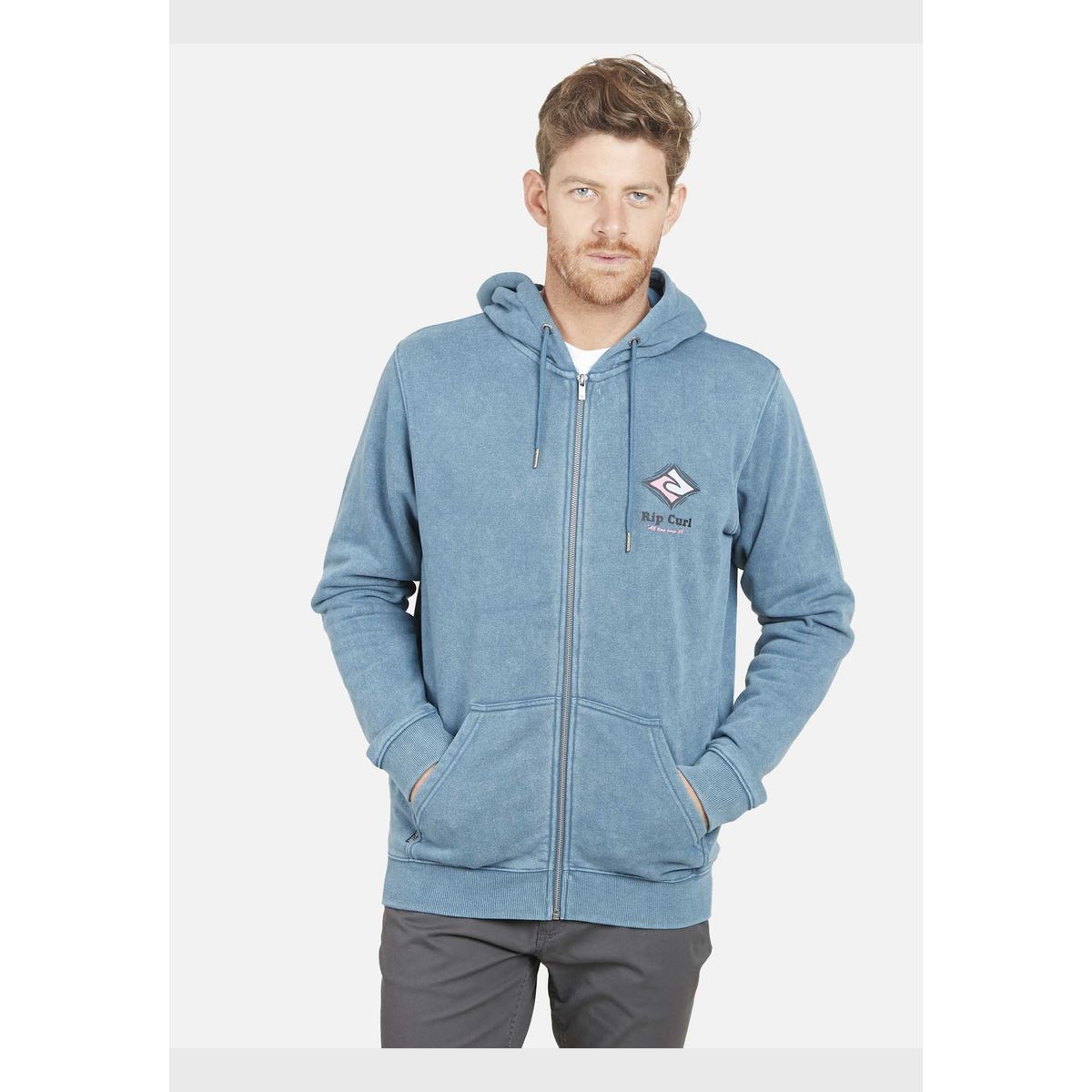 RIP CURL - Poleron ALL TIME SINCE 69 FULL ZIPPER Hombre Azul Oscuro Rip Curl