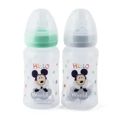 DISNEY - Set de 2 Mamaderas Baby Mickey 240 Ml