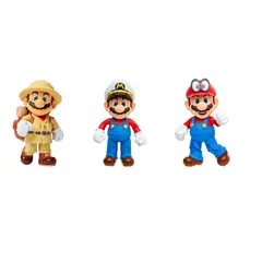 NINTENDO - Multipack de Figuras Super Mario Odyssey 4"