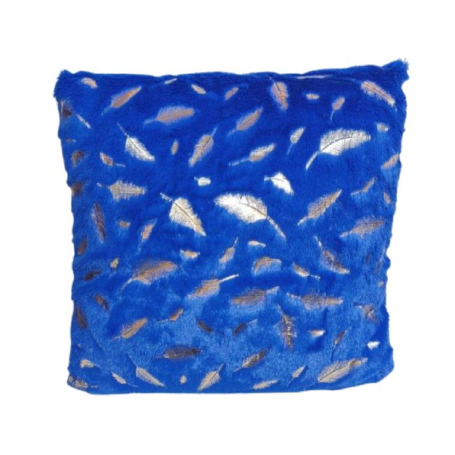 GENERICO - Funda Para Cojin De Plumas - Pelo Corto - Azul