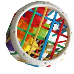 GENERICO - Juego de encaje forma circular mas dos pelotas sensoriales
