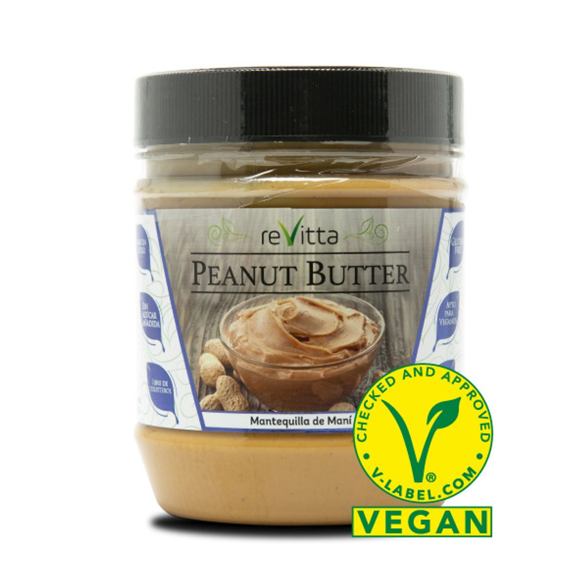 REVITTA WELLNESS - Mantequilla De Maní 100% Nat Revitta Vegan  Sin Gluten 500g