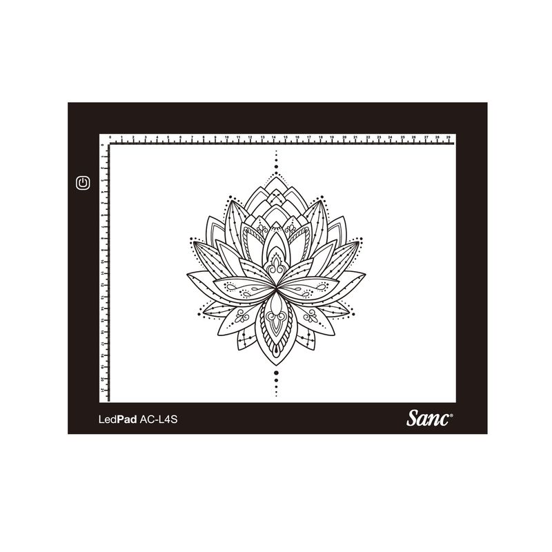 SANC - Tableta de Luz Led Sanc AC-L4S Black tipo Huion