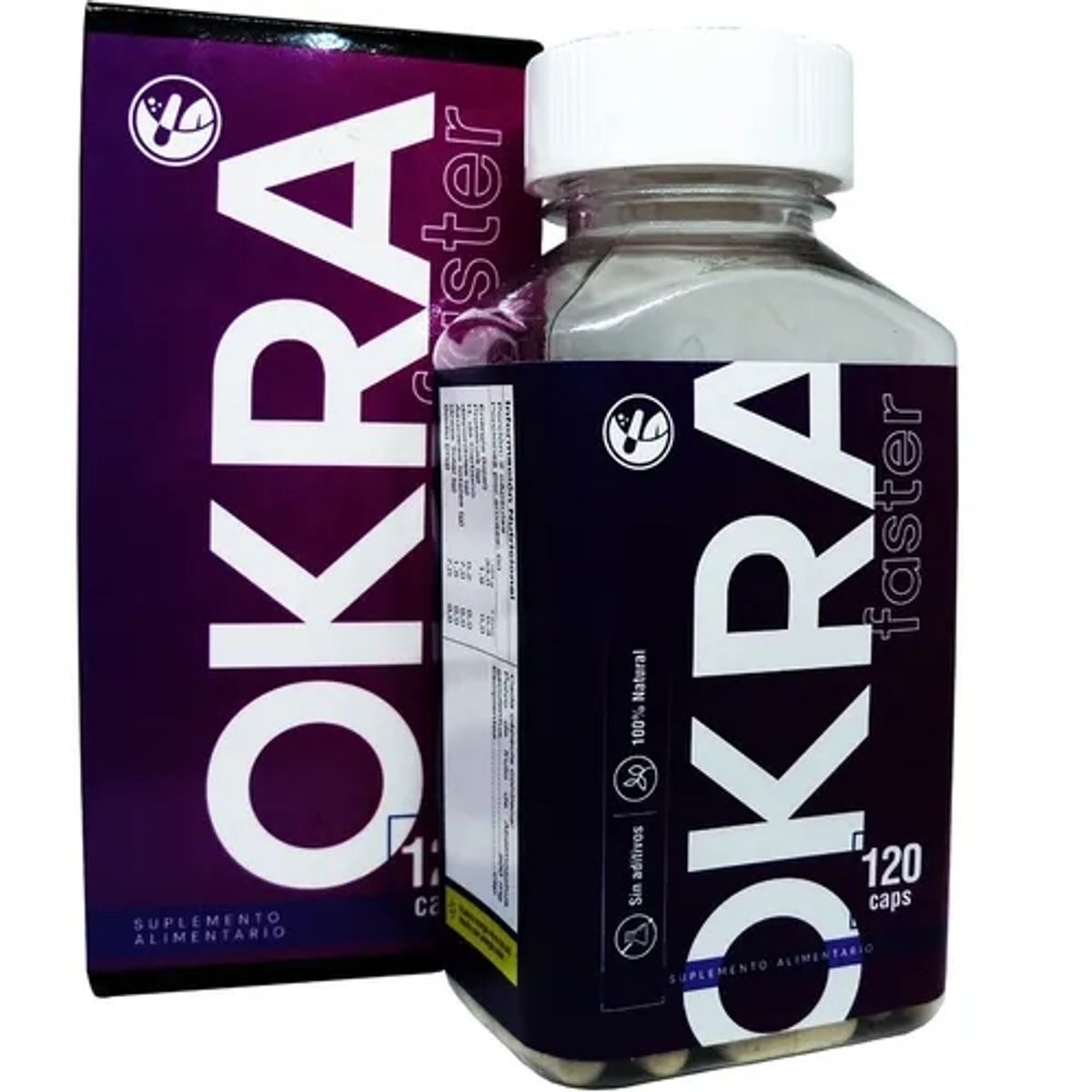 NATURAL FARM - Okra Faster Nf 120 Capsulas 1 Frasco.  Reductor
