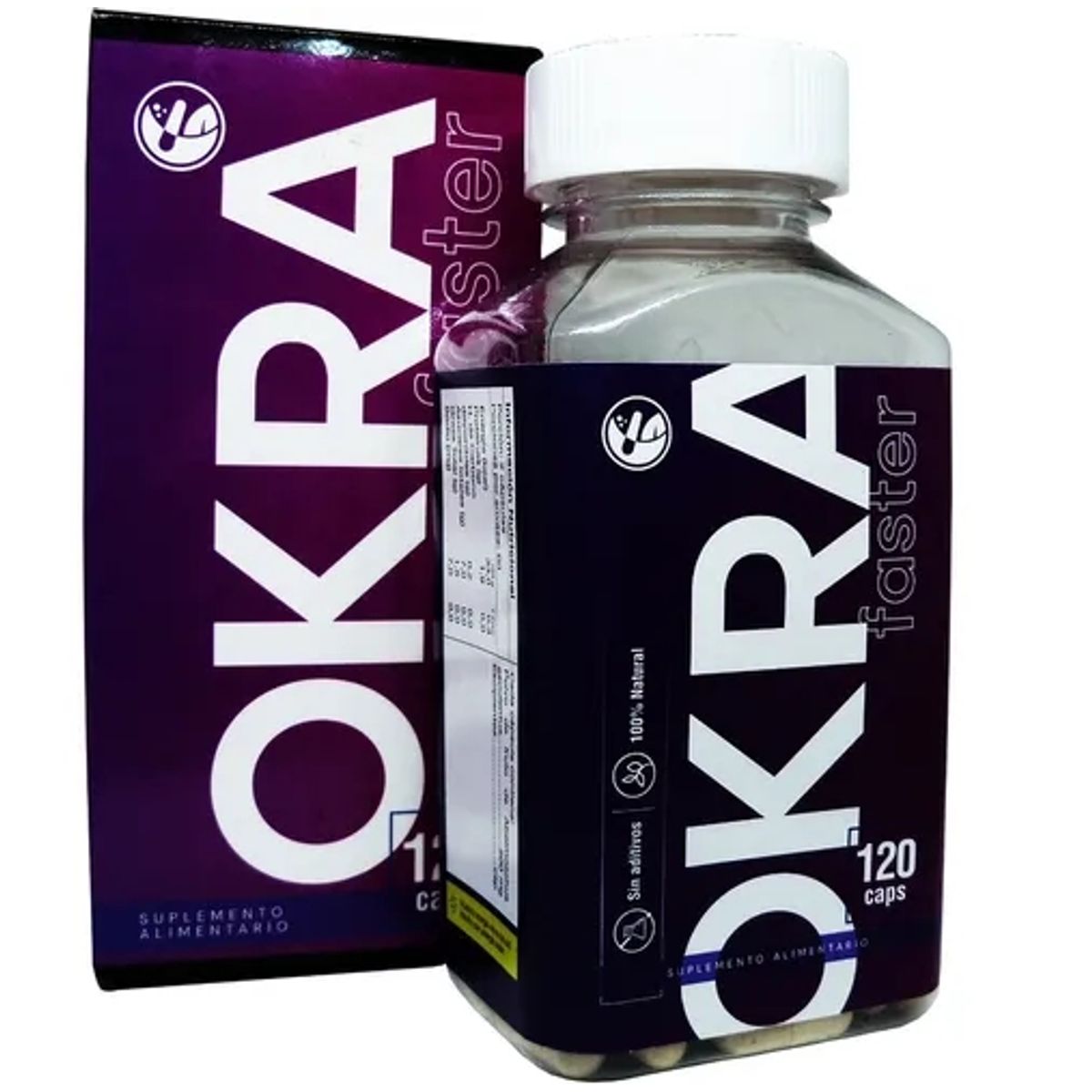 NATURAL FARM - Okra Faster Nf 120 Capsulas 1 Frasco.  Reductor
