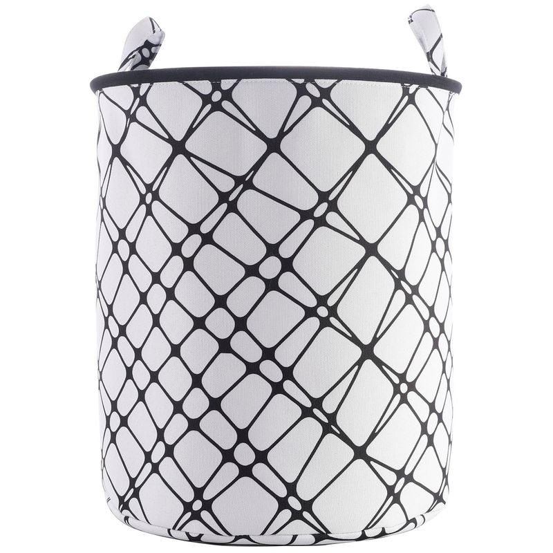 MALLORCA - Cesta Decorativa Para Ropa Lineas Black