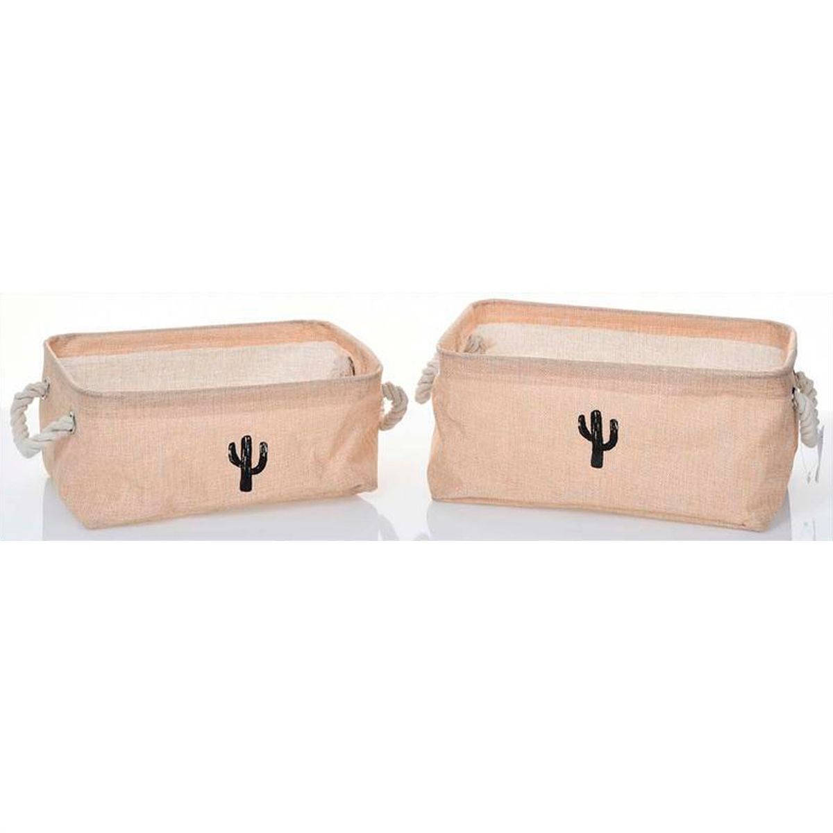 MALLORCA - Set de Cestas Decorativas Cactus 2 Pzas